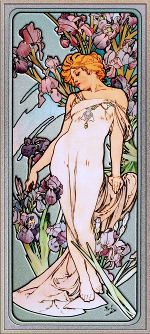 The Iris by Alphonse Mucha